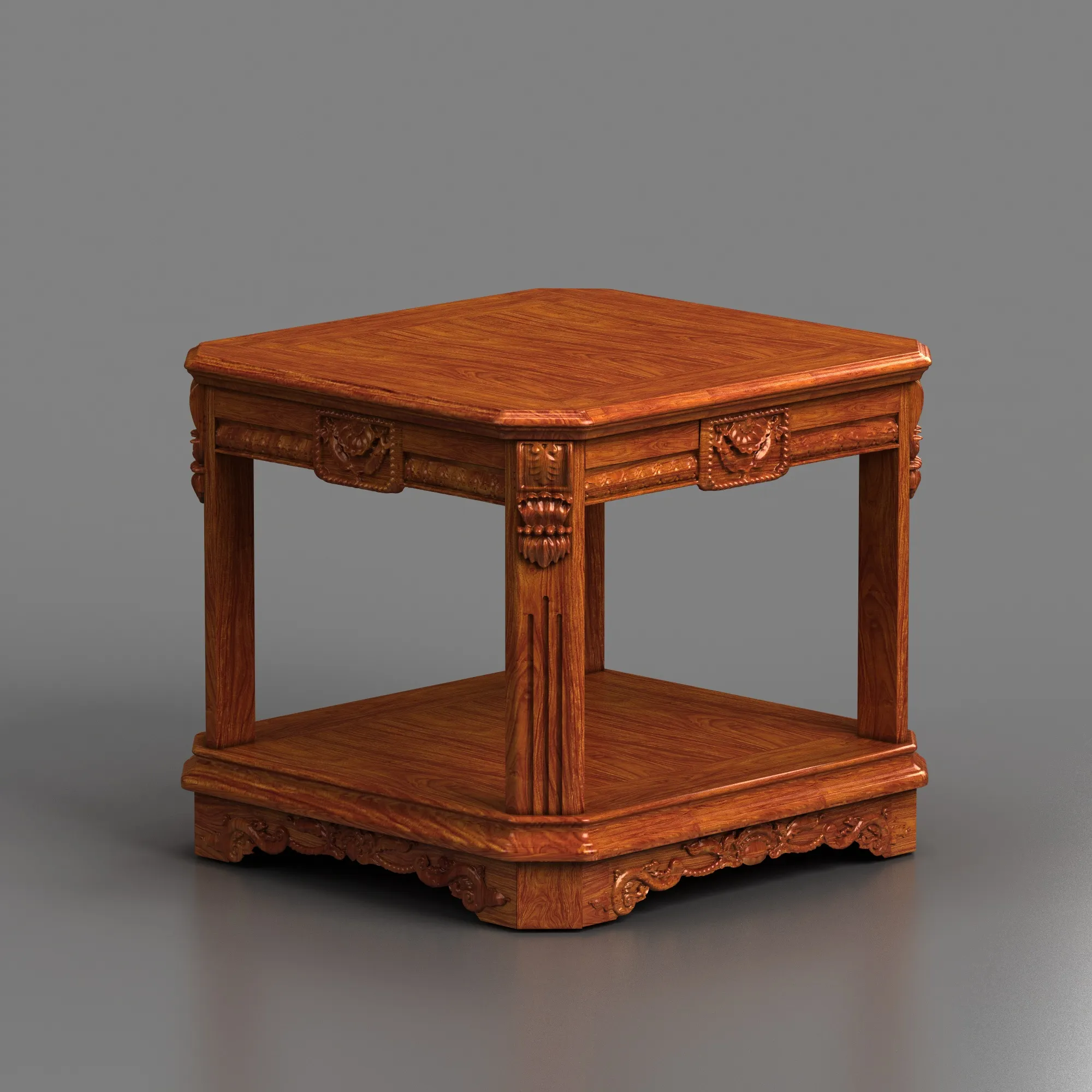 Square table 3D Model .c4d .max .obj .3ds .fbx .stl .blend 