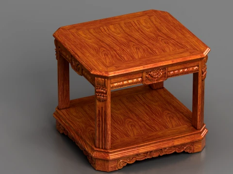 Square table 3D Model