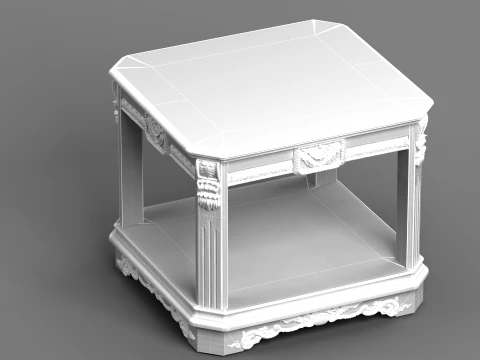 Square table 3D Model