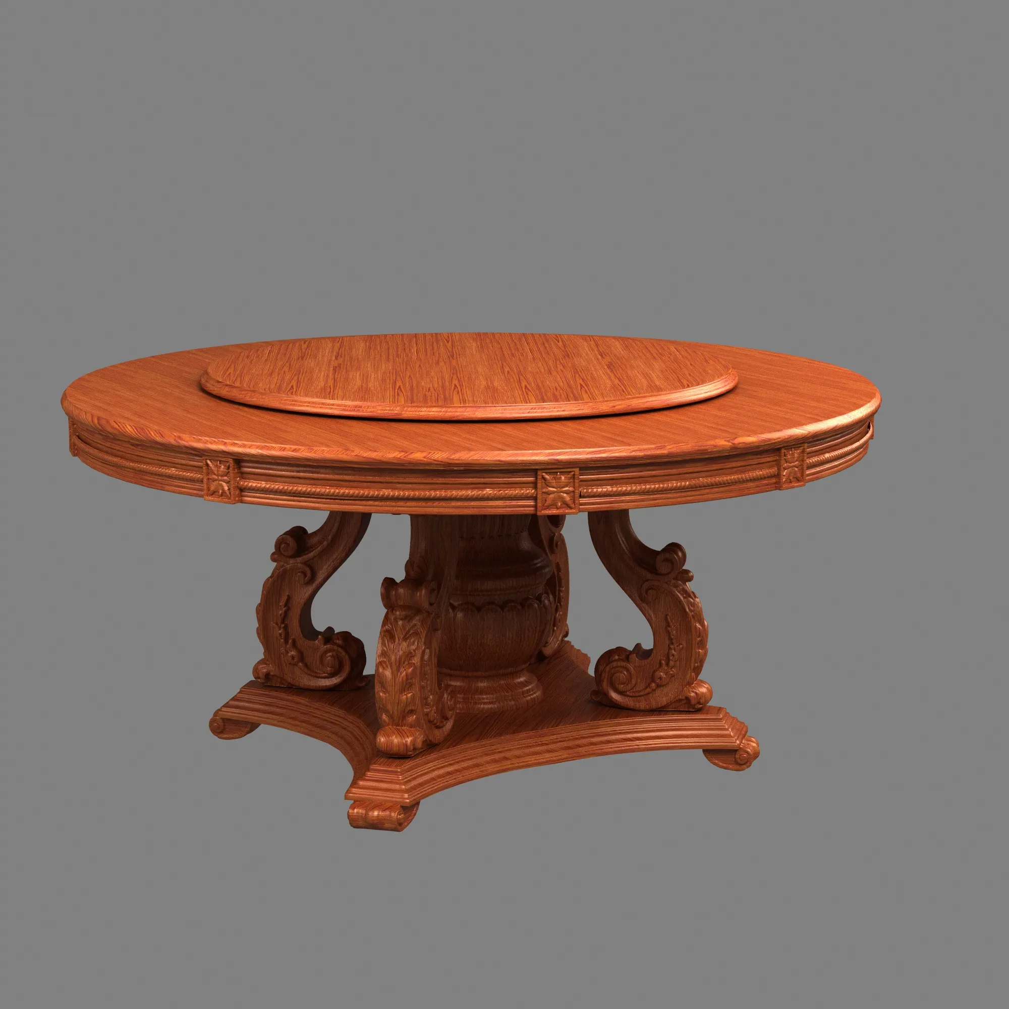 Round table 3D Model .c4d .max .obj .3ds .fbx .stl .blend 