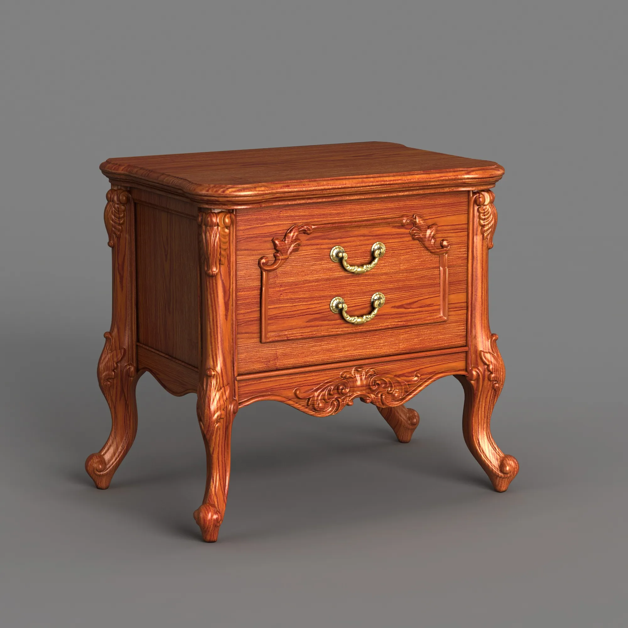 Nightstand 3D Model .c4d .max .obj .3ds .fbx .stl .blend 