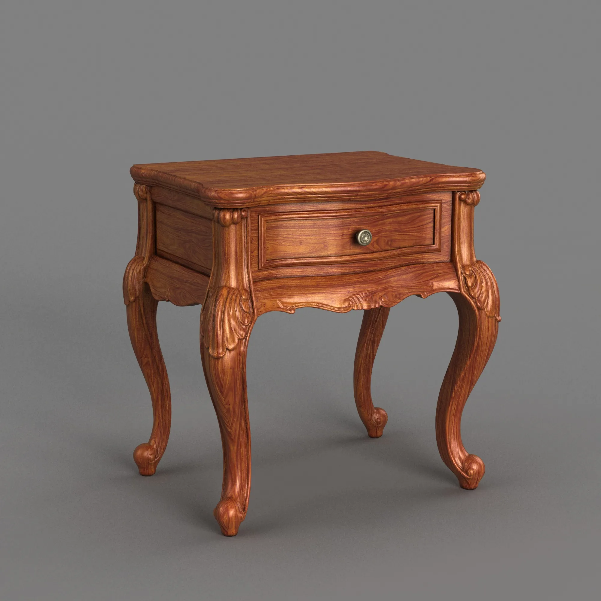 Nightstand 3D Model .c4d .max .obj .3ds .fbx .stl .blend 