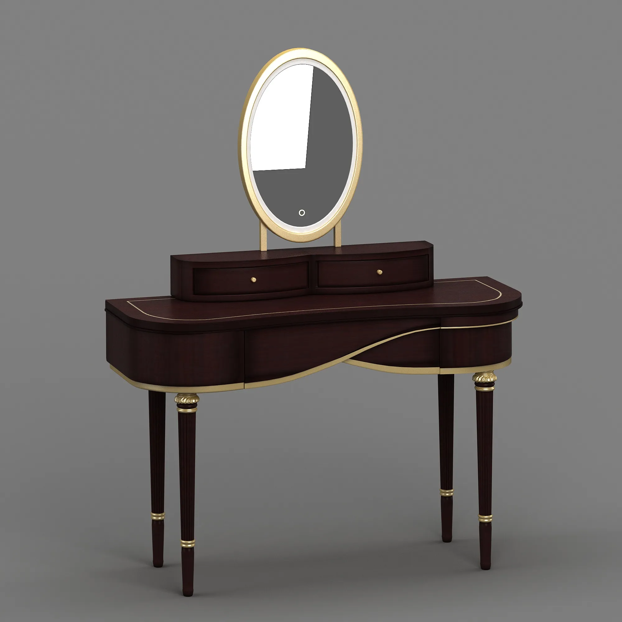 Dressing table 3D Model .c4d .max .obj .3ds .fbx .stl .blend 