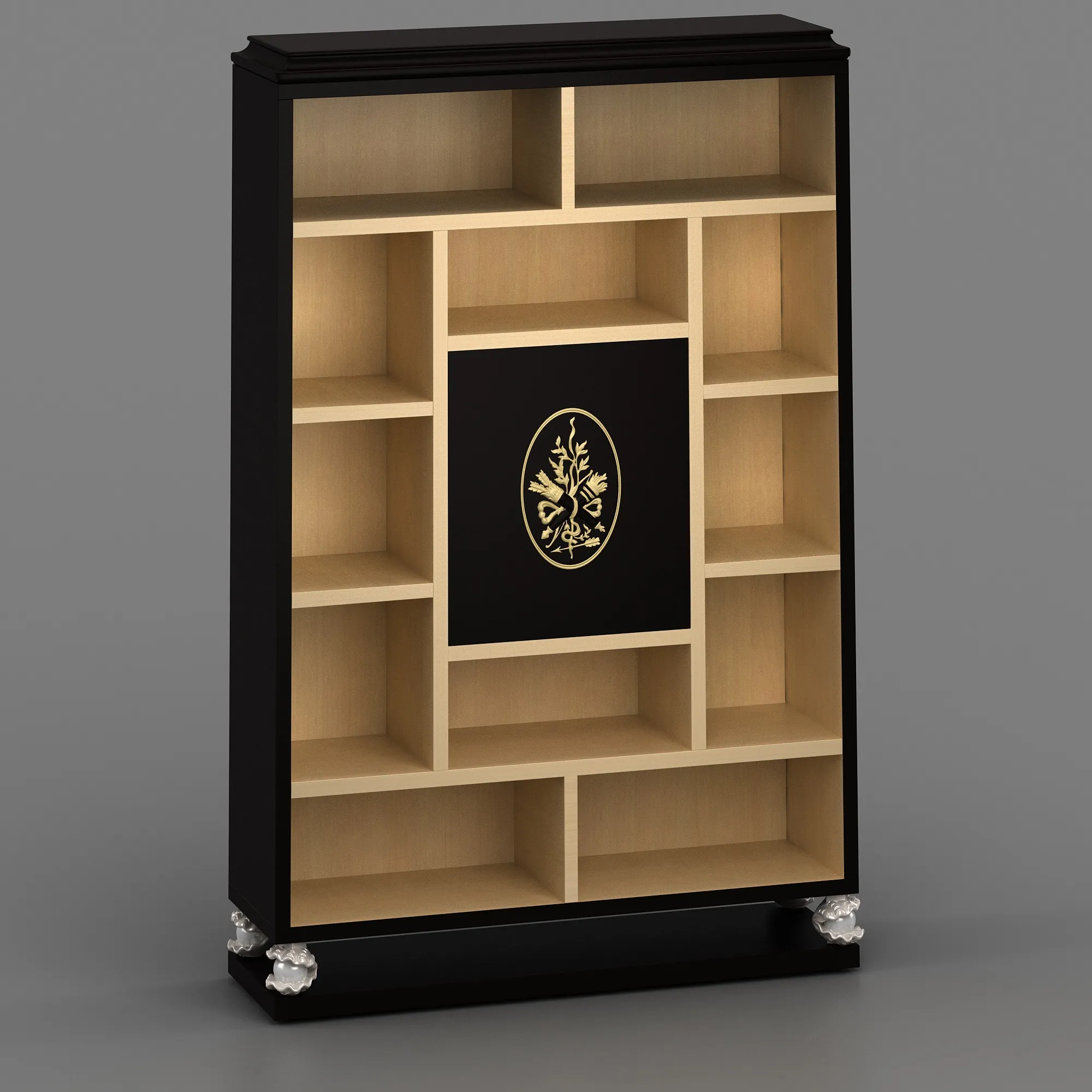 Bookcase 3D Model .c4d .max .obj .3ds .fbx .stl .blend 