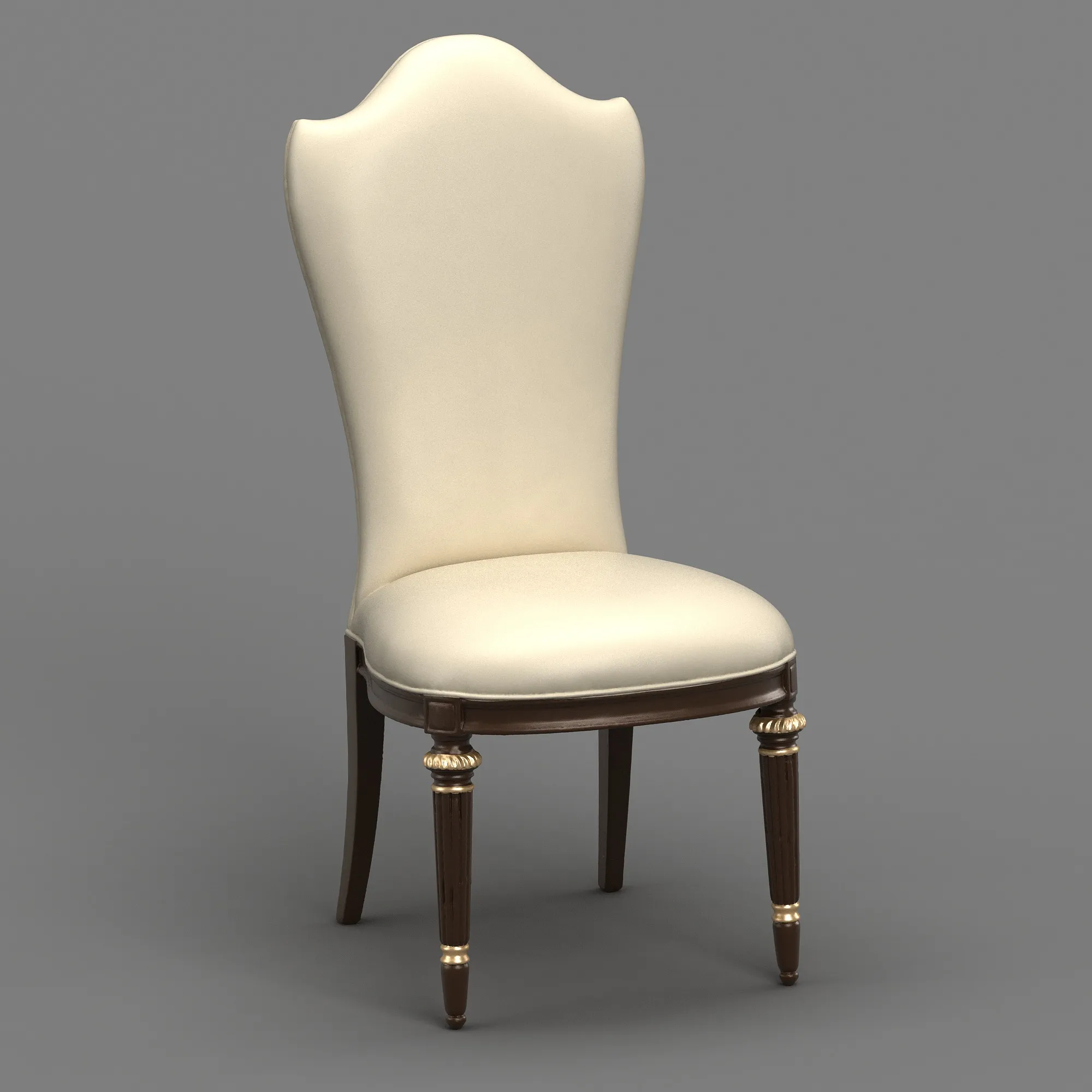 Dining Chair 3D Model .c4d .max .obj .3ds .fbx .stl .blend 