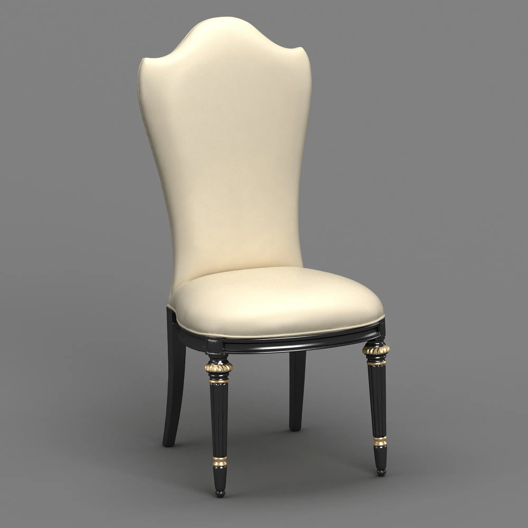Dining Chair 3D Model .c4d .max .obj .3ds .fbx .stl .blend 