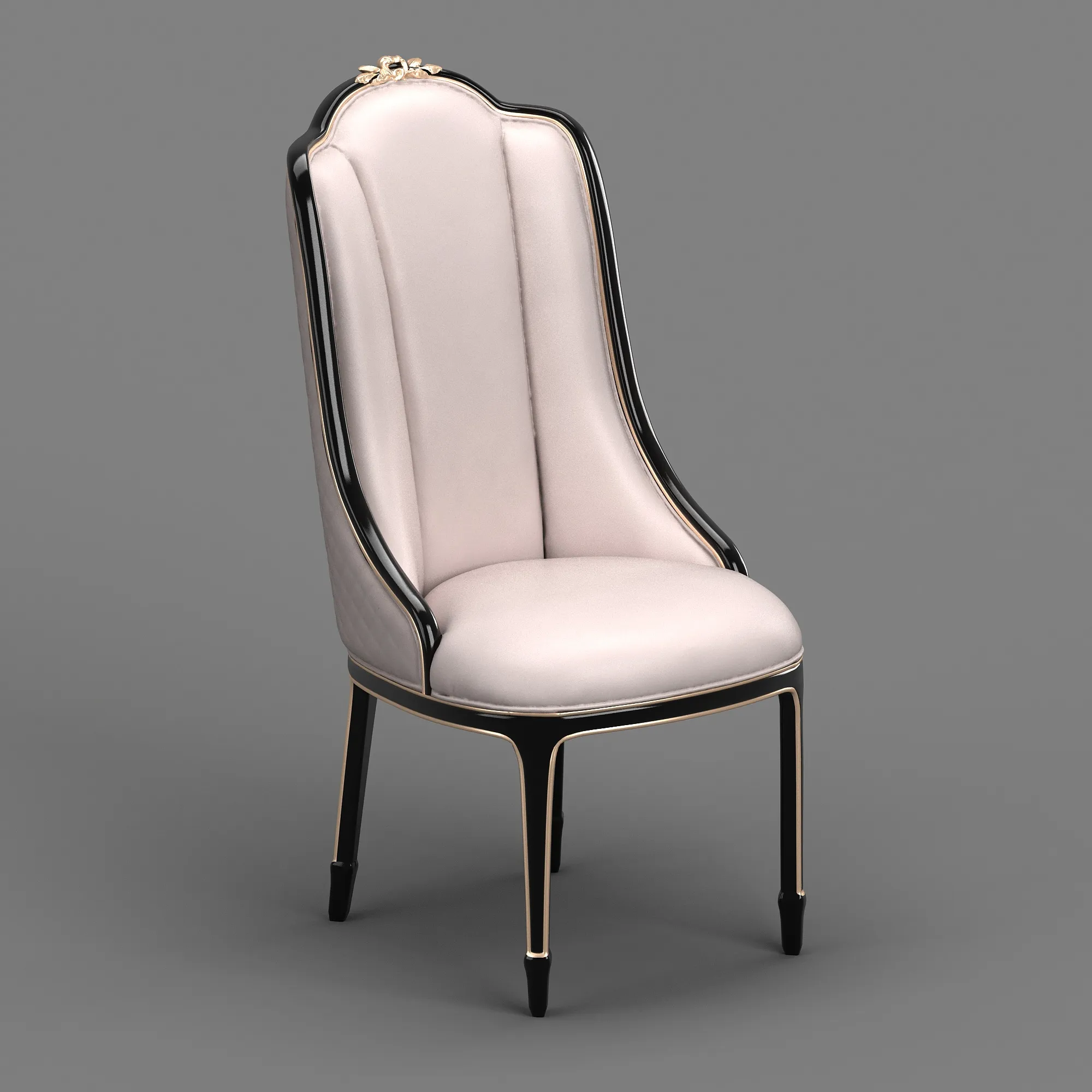 Dining Chair 3D Model .c4d .max .obj .3ds .fbx .stl .blend 