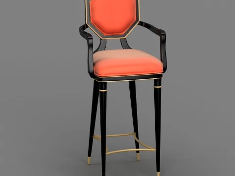 Bar Stool 3D Modell