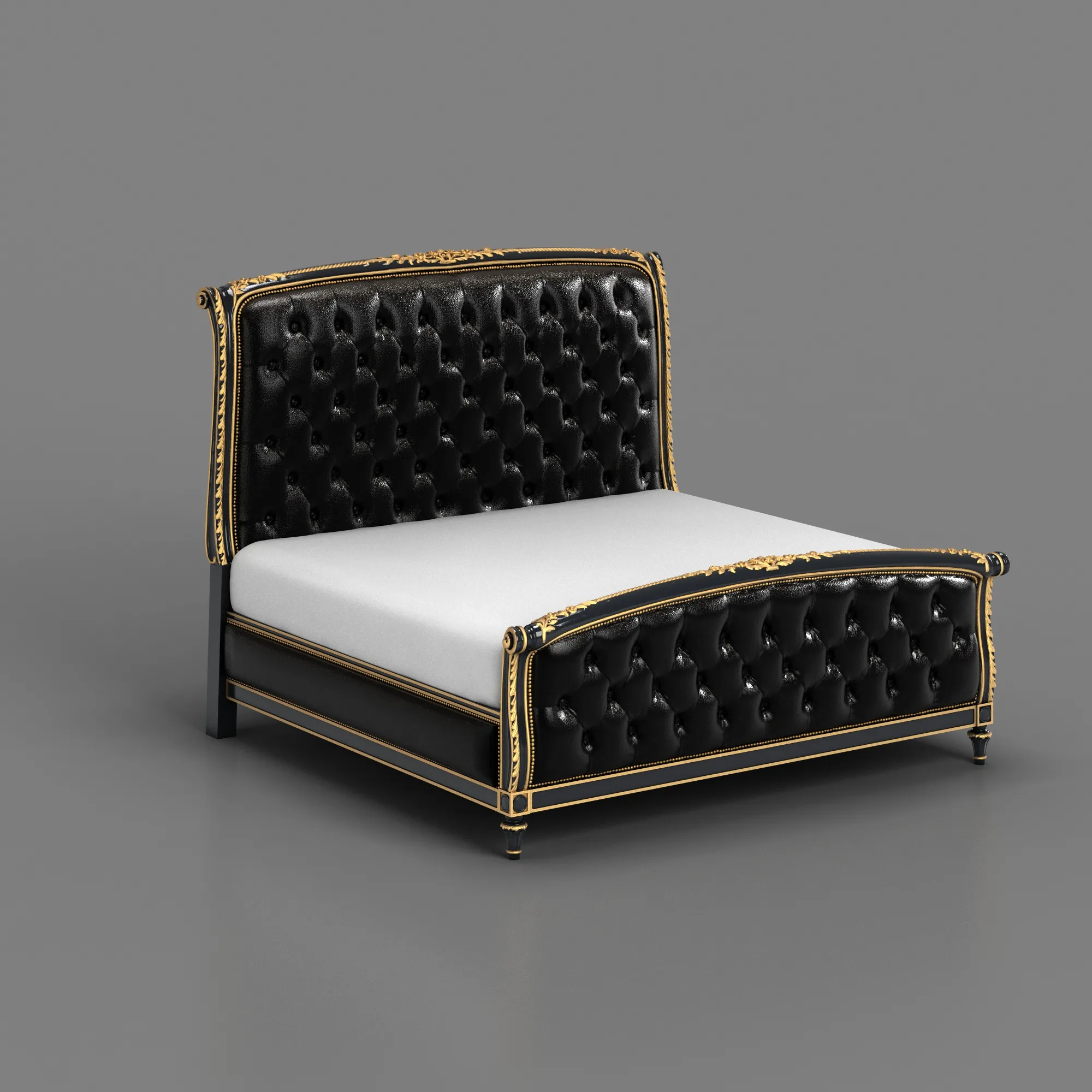 Bed 3D Model .c4d .max .obj .3ds .fbx .stl .blend 