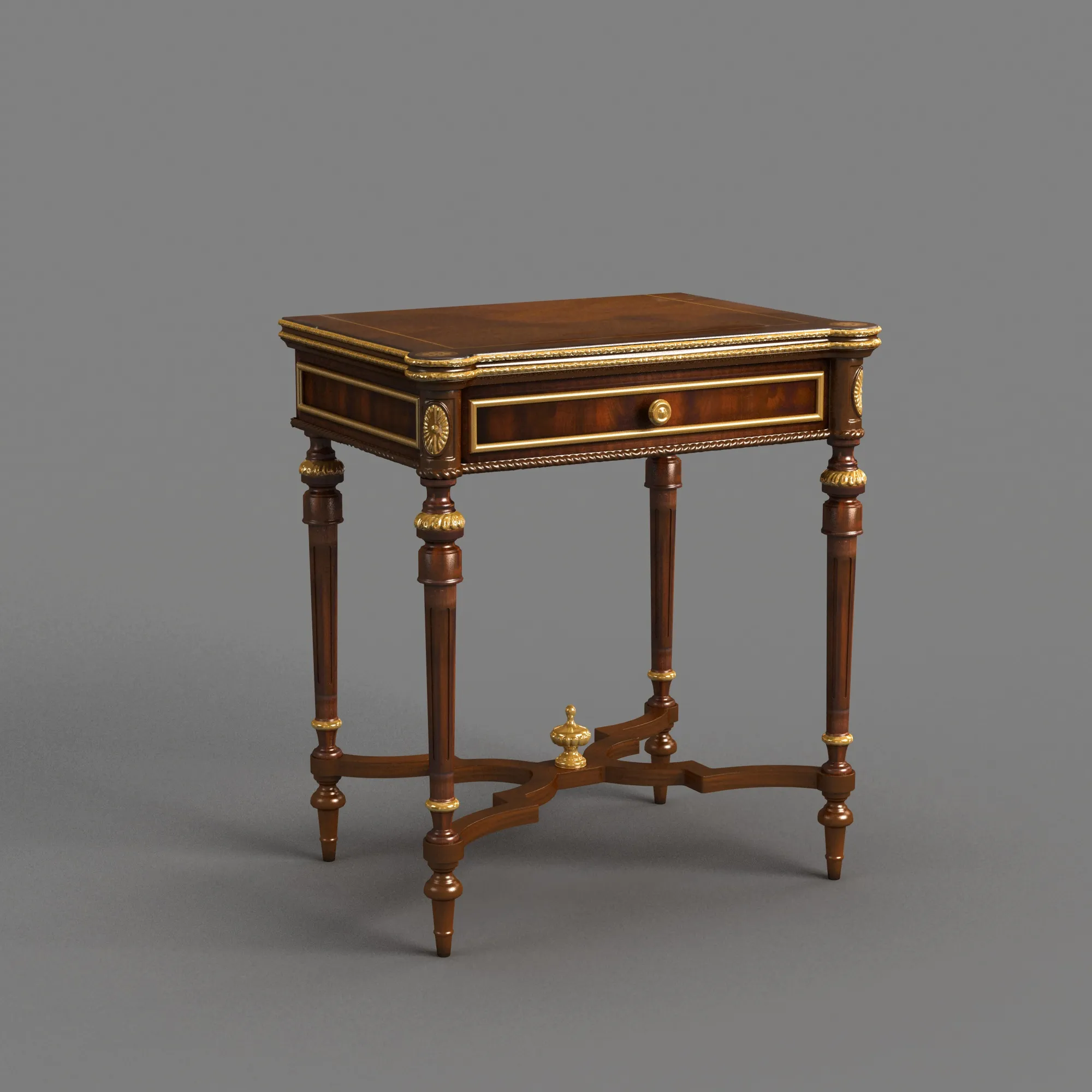 Nightstand 3D Model .c4d .max .obj .3ds .fbx .stl .blend 