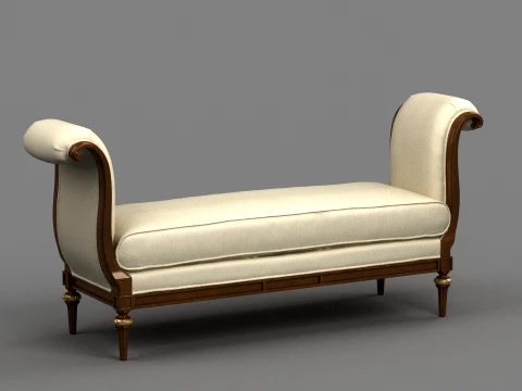 Bedside stool 3D Modell