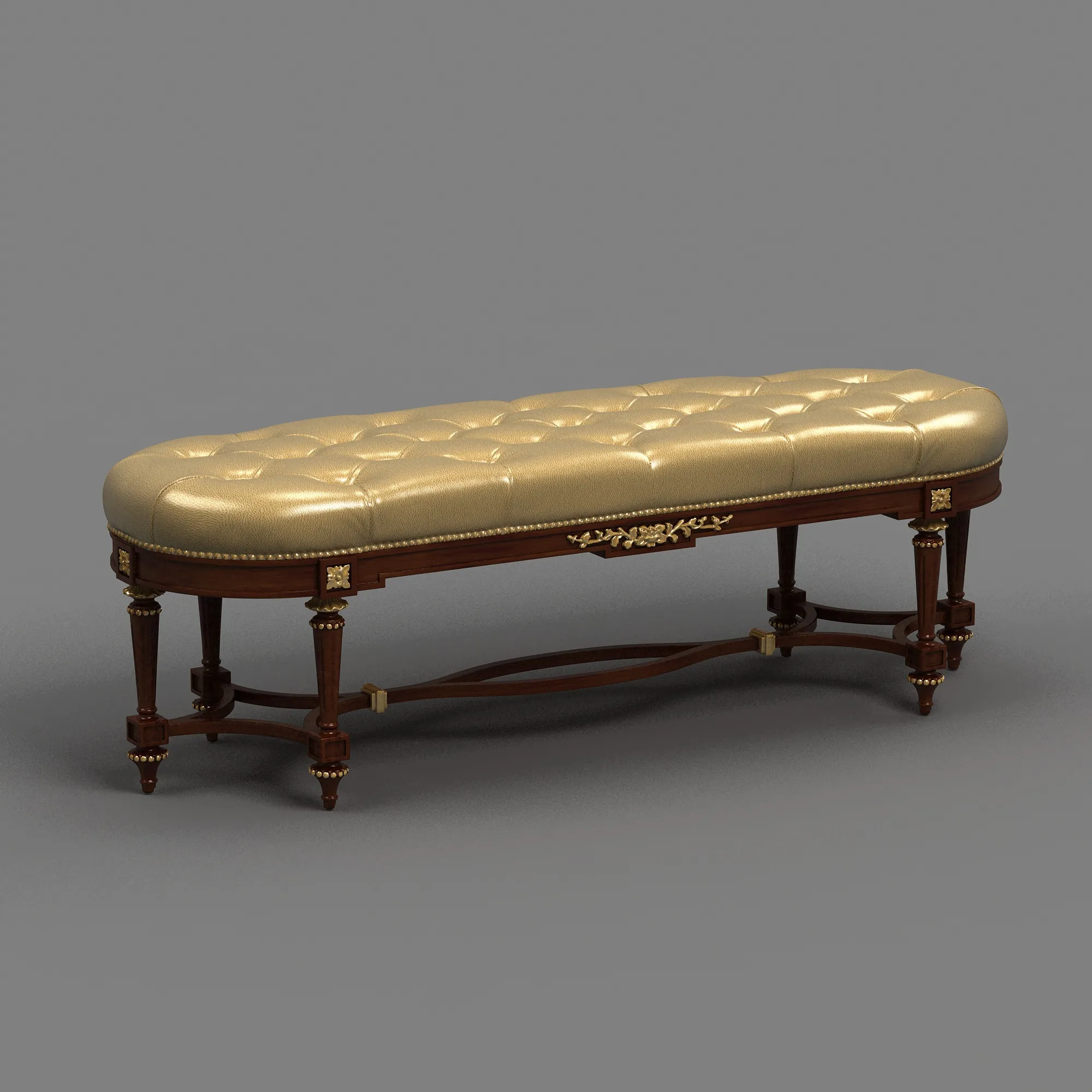 Bedside stool 3D Model .c4d .max .obj .3ds .fbx .stl .blend 