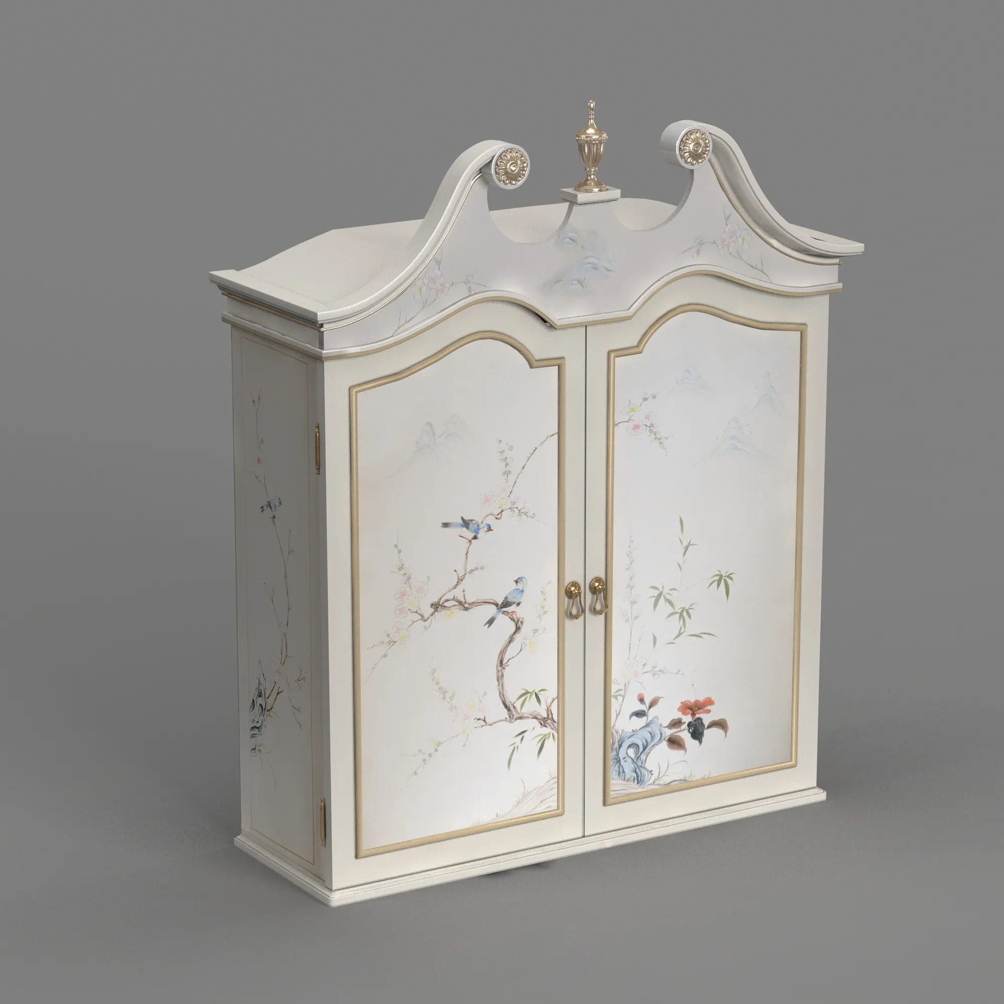 Display cabinet 3D Model .c4d .max .obj .3ds .fbx .stl .blend 