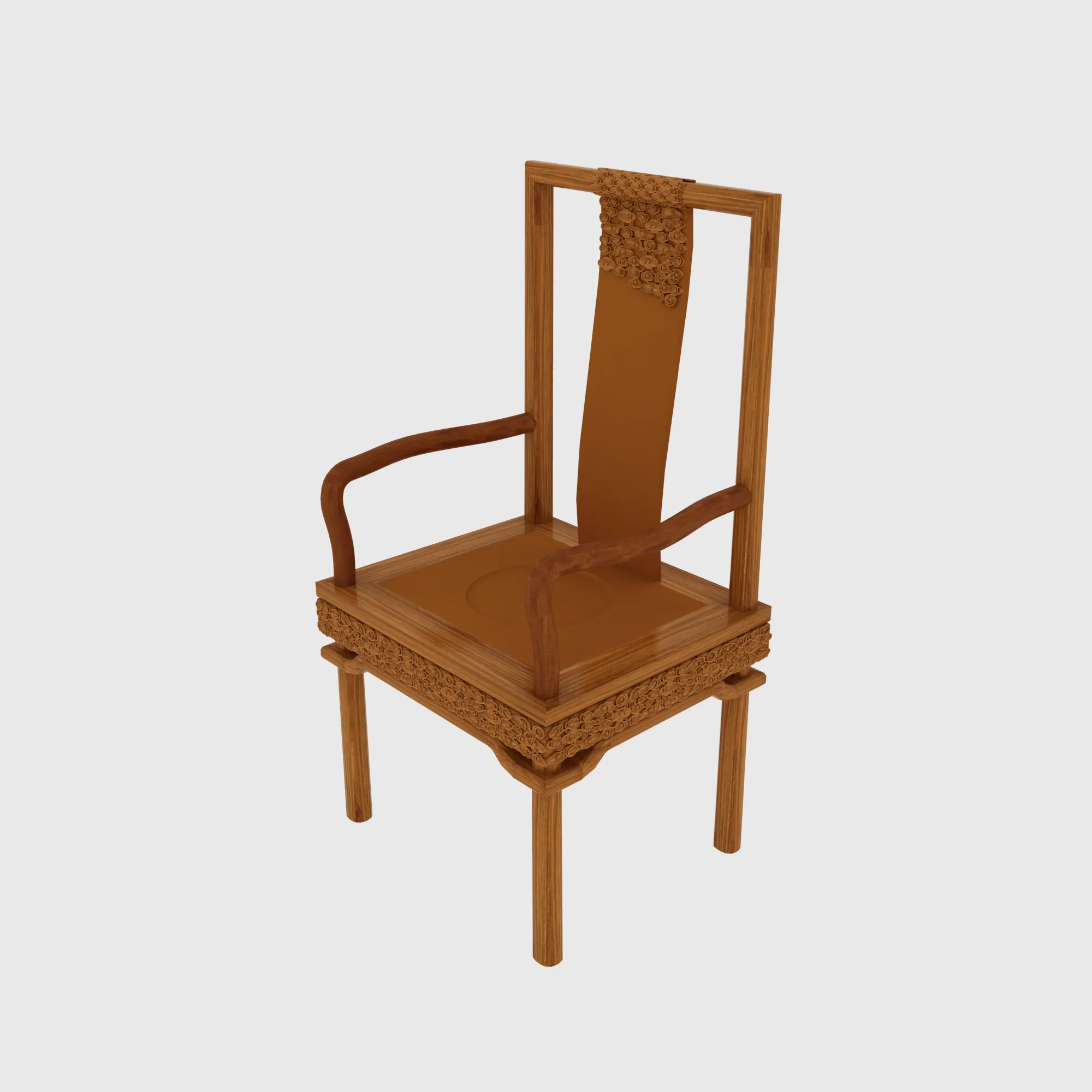 Dining Chair 3D Model .c4d .max .obj .3ds .fbx .stl .blend 