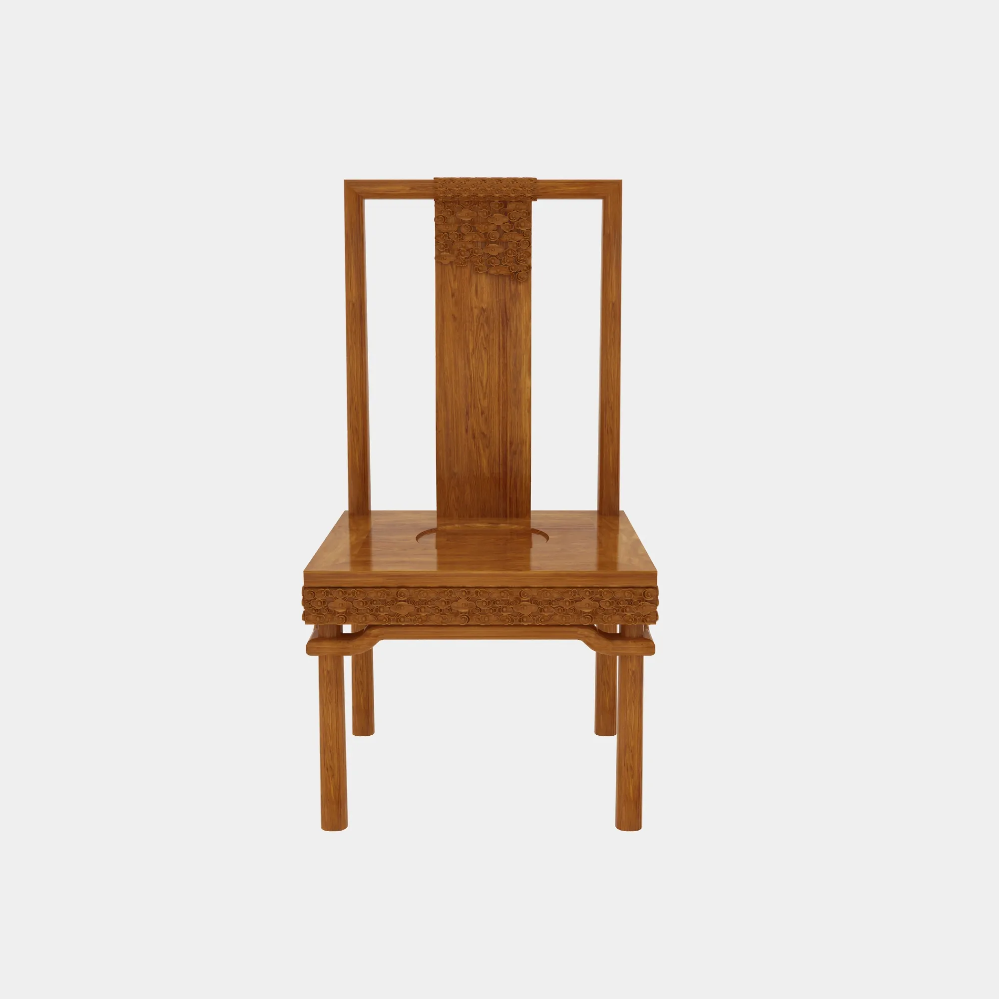 Dining Chair 3D Model .c4d .max .obj .3ds .fbx .stl .blend 