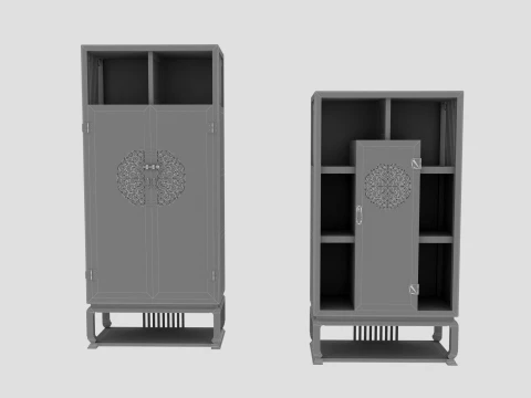 Antique shelf 3D Model