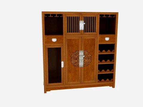 Wine cabinet Modelo 3D