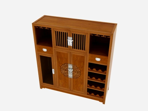 Wine cabinet 3D Model