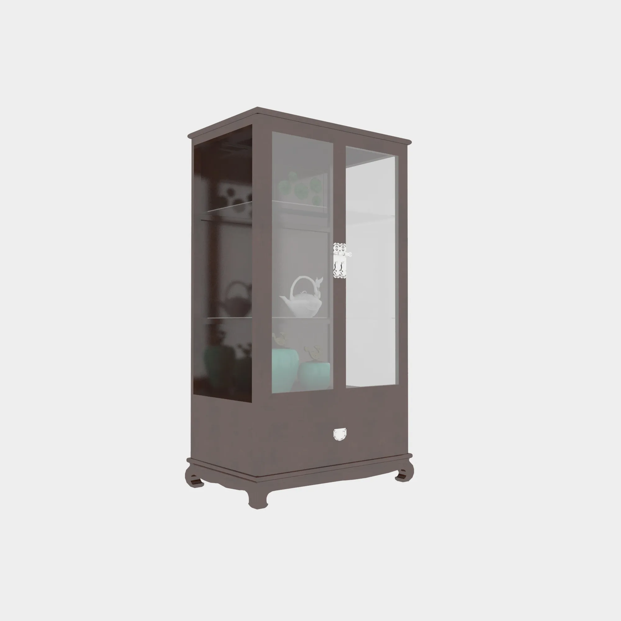 High cabinet 3D Model .c4d .max .obj .3ds .fbx .stl .blend 