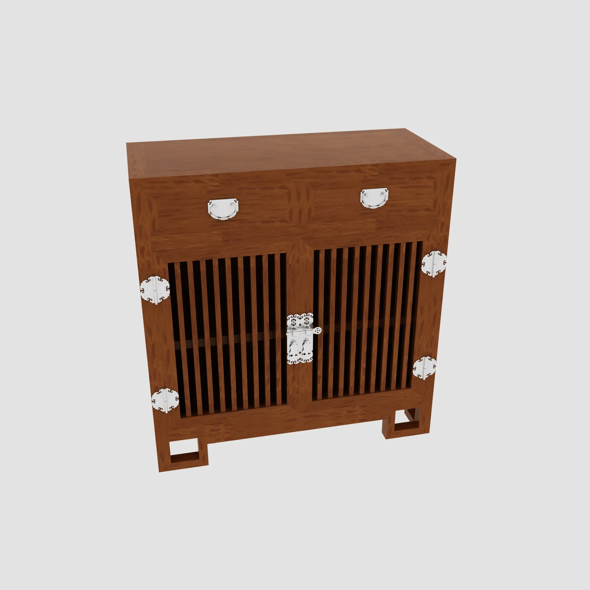 Sideboard 3D Model .c4d .max .obj .3ds .fbx .stl .blend 