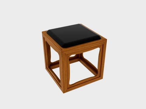 Square stool 3D Модель