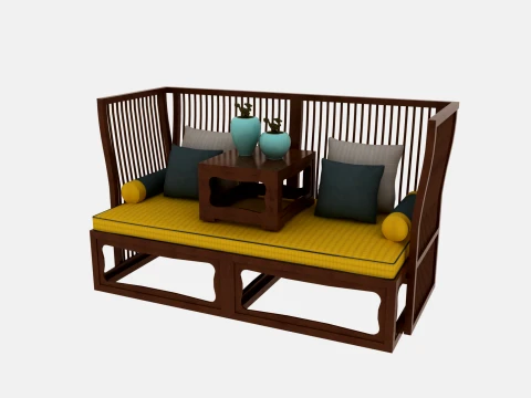 Arhat bed 3D Model