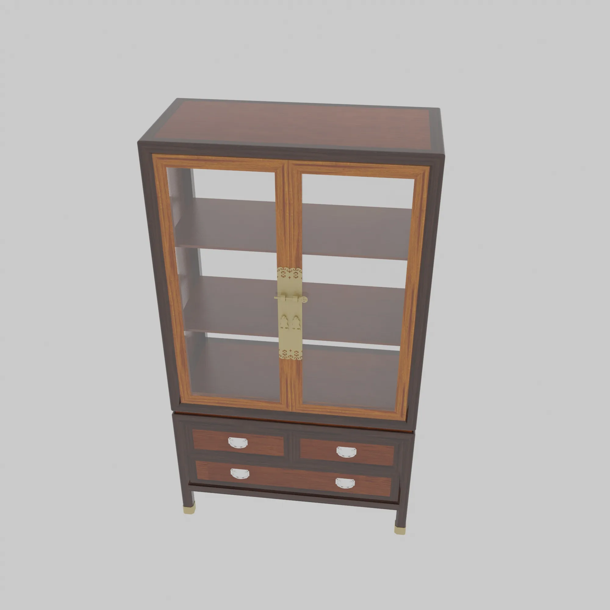 High cabinet 3D Модель .c4d .max .obj .3ds .fbx .stl .blend 