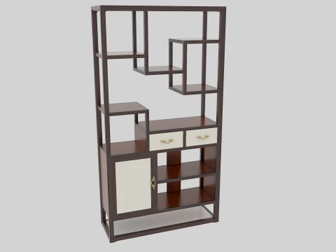 Antique shelf 3D Model