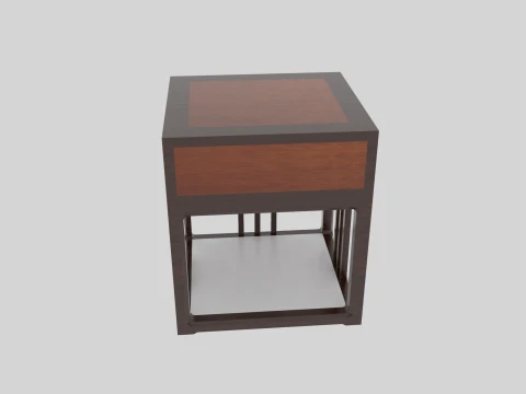Corner table Model 3D