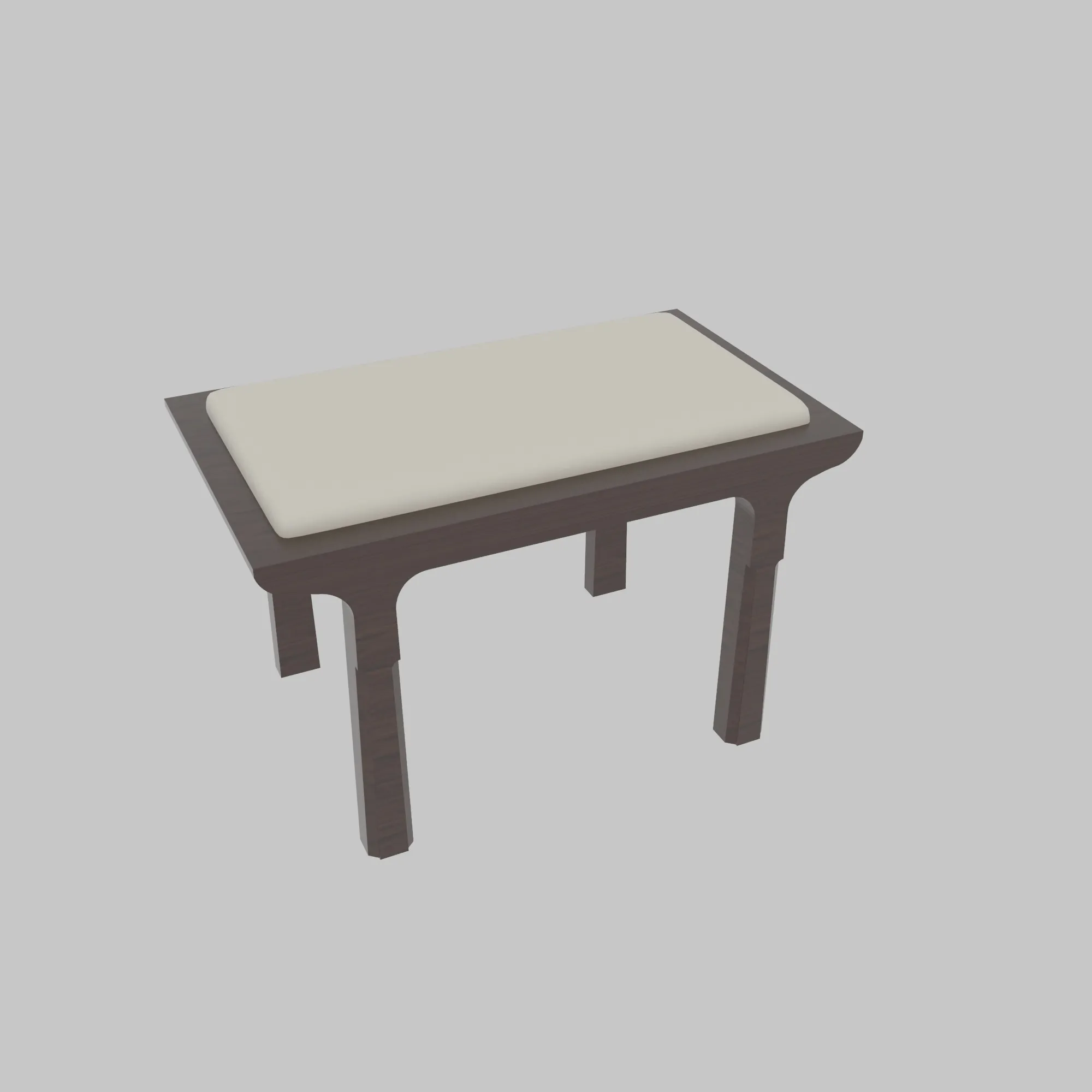 Dressing Stool 3D Модель .c4d .max .obj .3ds .fbx .stl .blend 