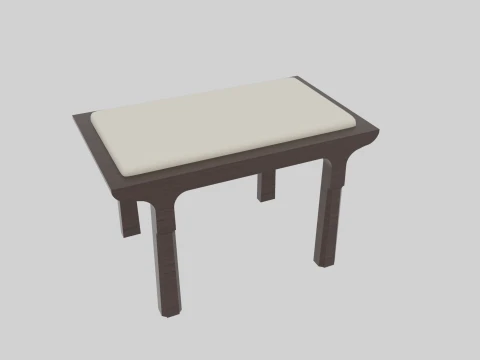 Dressing Stool Model 3D