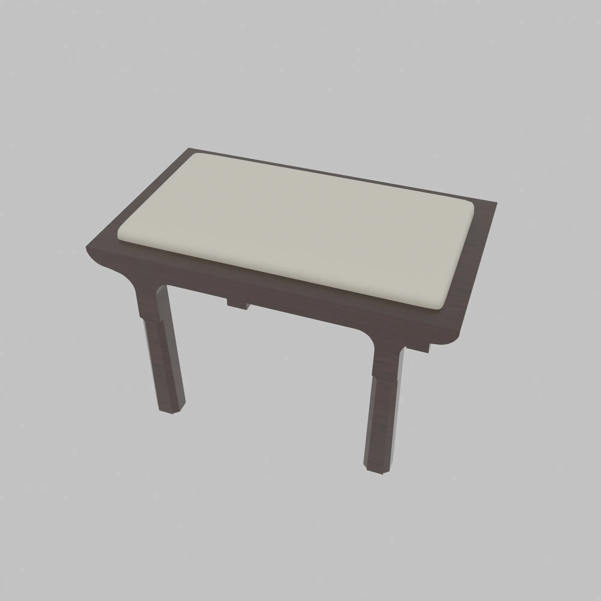 Square stool 3D Модель .c4d .max .obj .3ds .fbx .stl .blend 