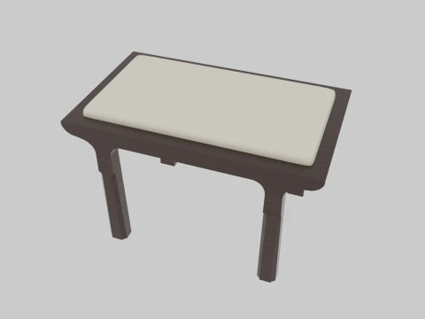 Square stool Model 3D