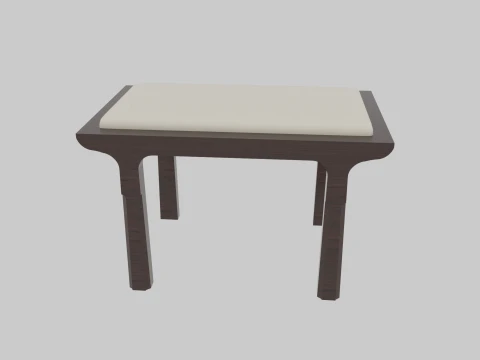 Square stool 3D Модель