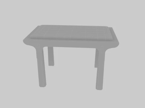 Square stool 3D Модель