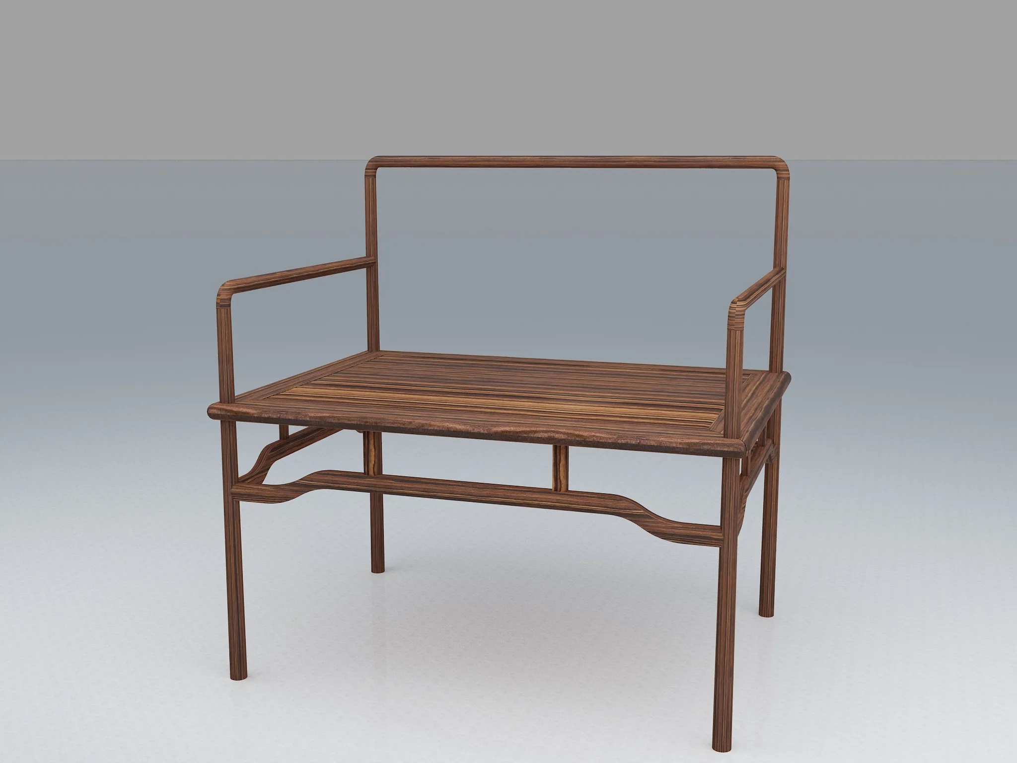 Zen chair 3D Model .c4d .max .obj .3ds .fbx .stl .blend 
