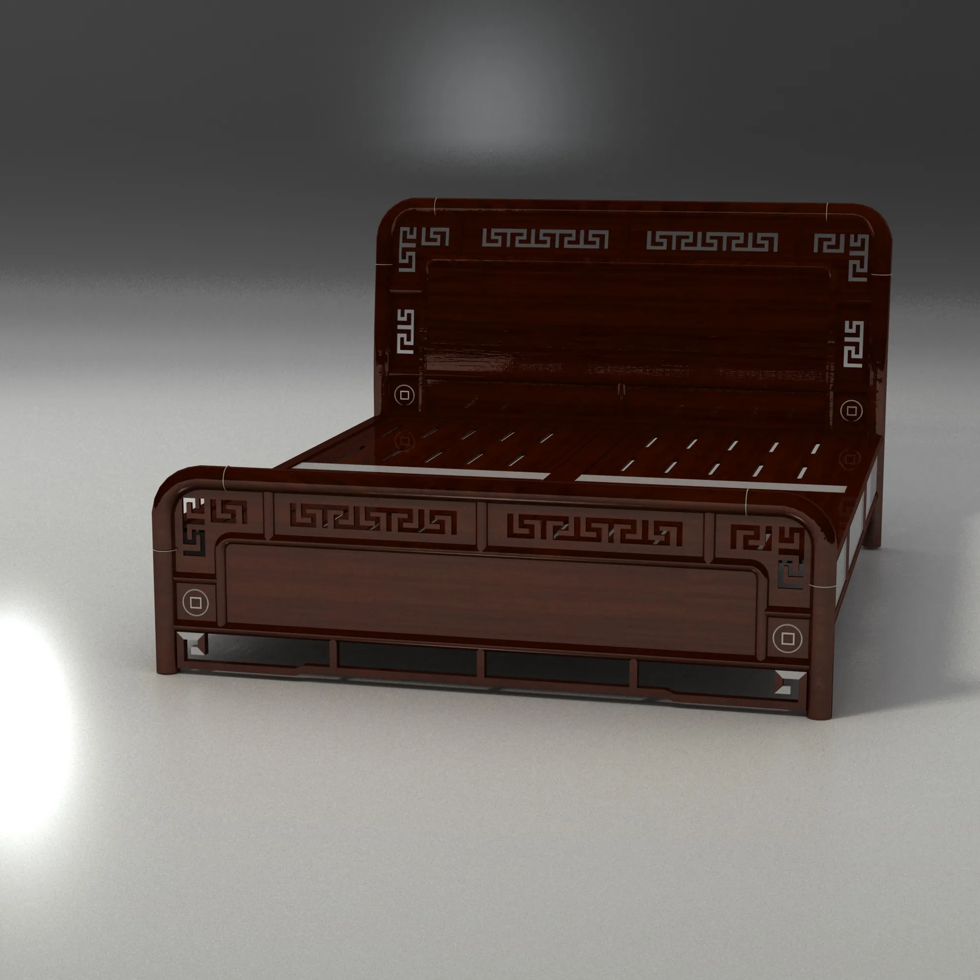 Bed 3D Model .c4d .max .obj .3ds .fbx .stl .blend 