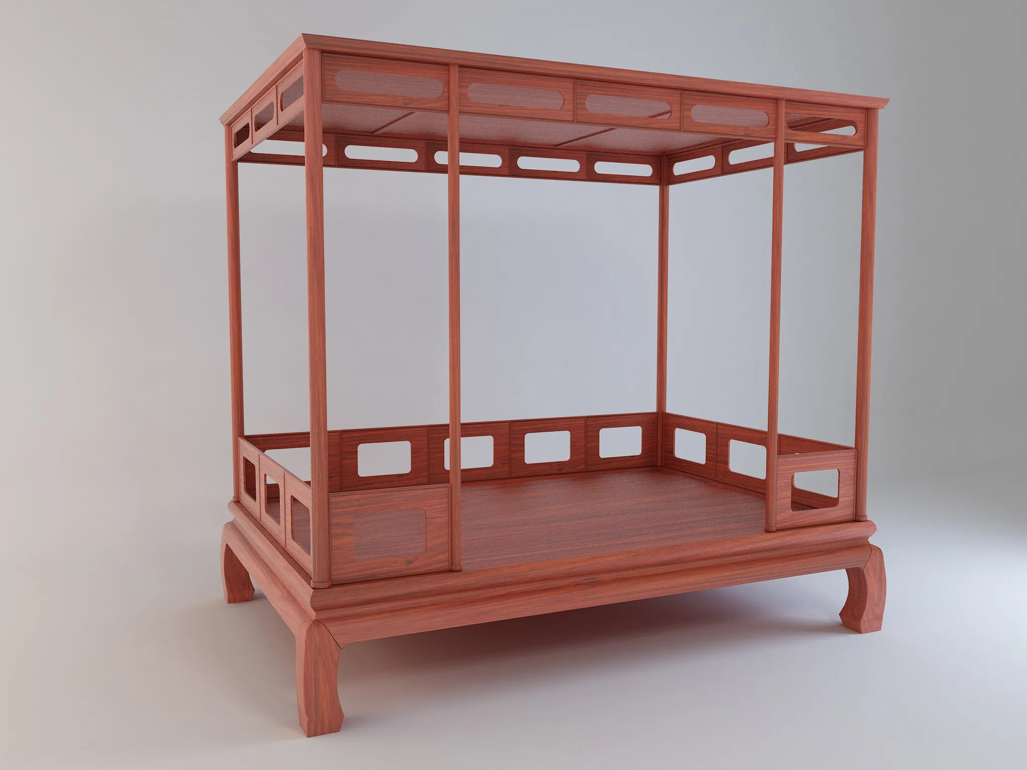 Bed 3D Model .c4d .max .obj .3ds .fbx .stl .blend 