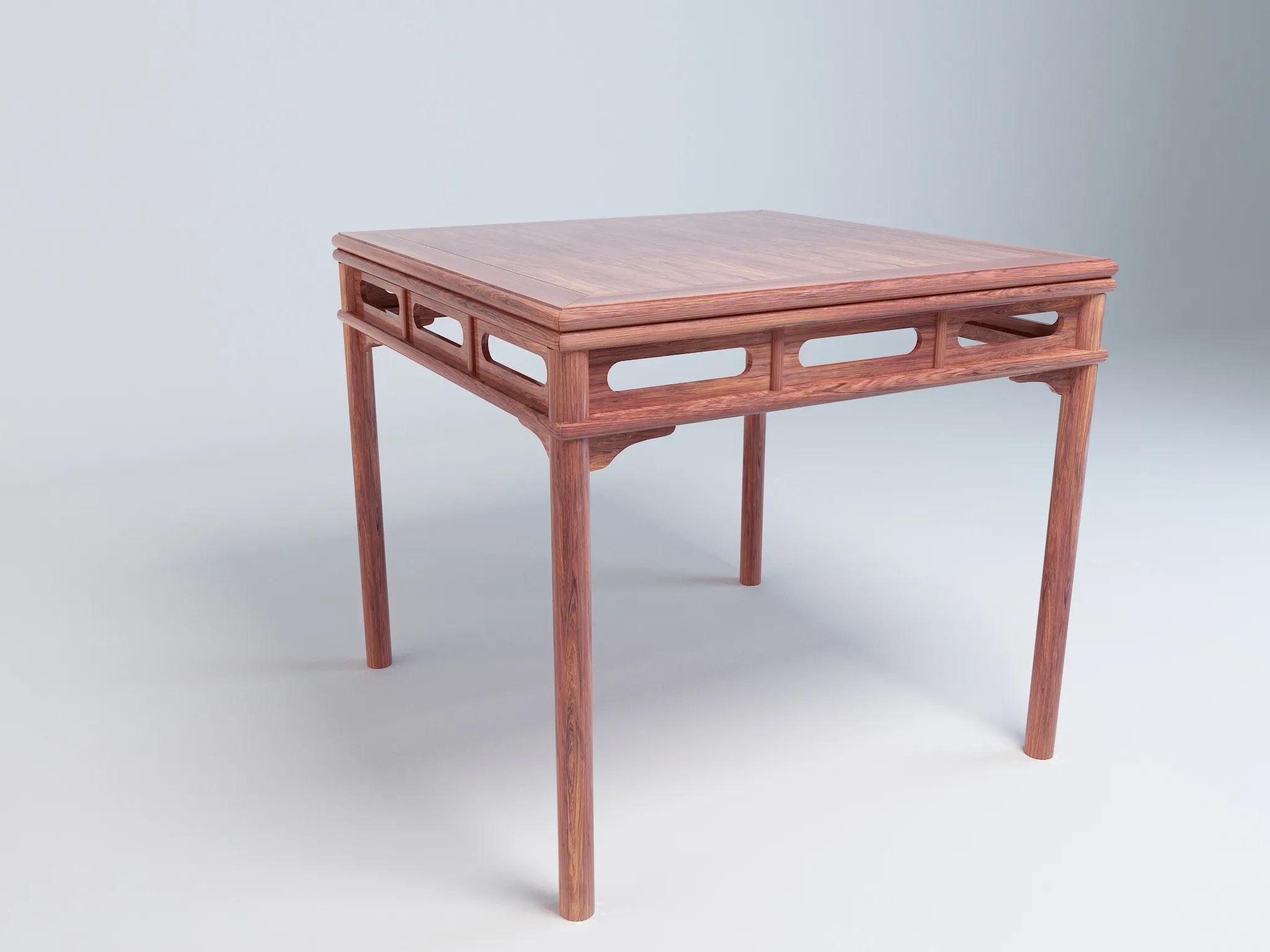 Square table 3D Model .c4d .max .obj .3ds .fbx .stl .blend 