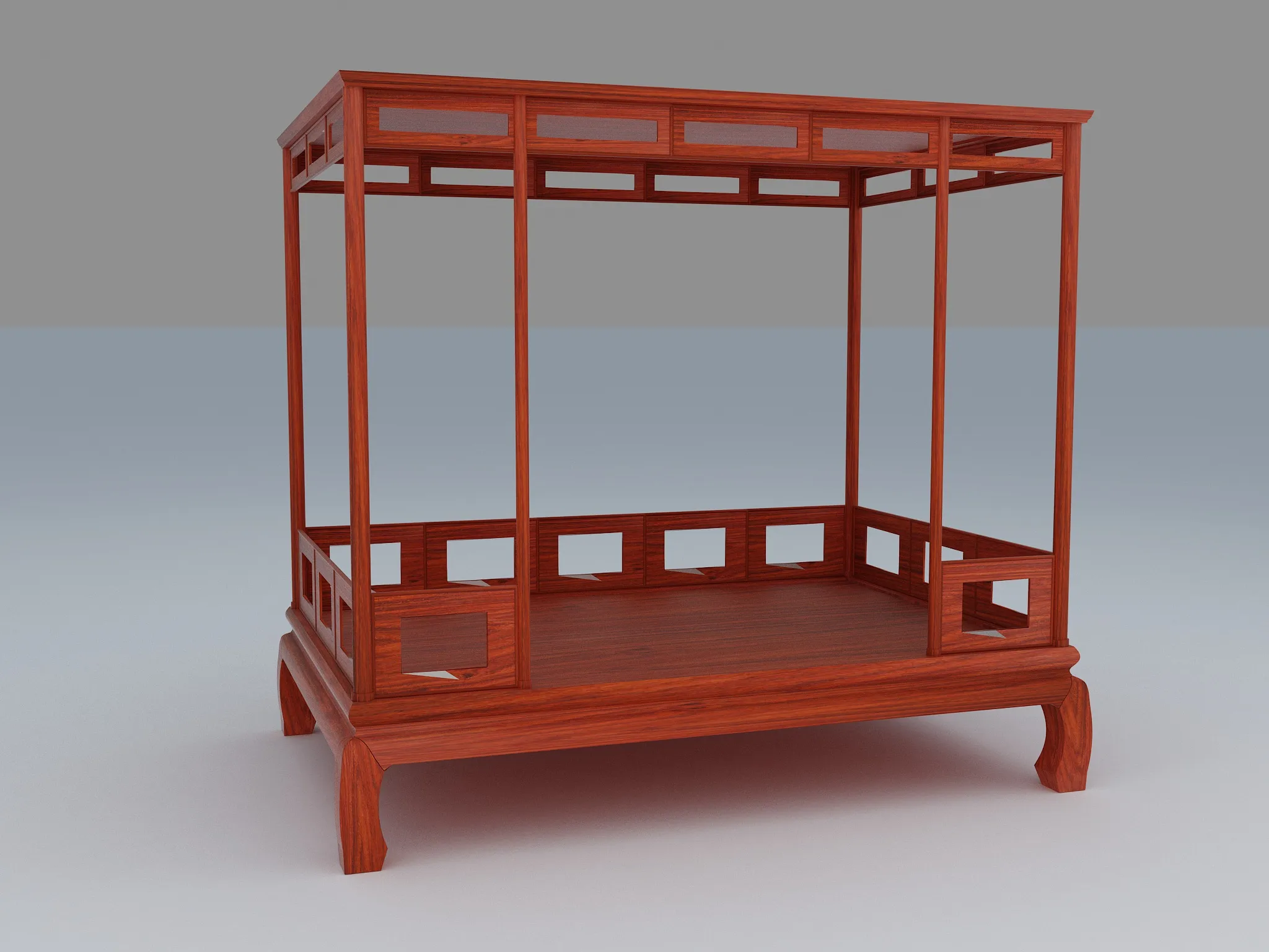 Bed 3D Model .c4d .max .obj .3ds .fbx .stl .blend 