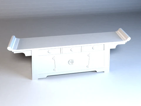 Three-section wardrobe 3D Model