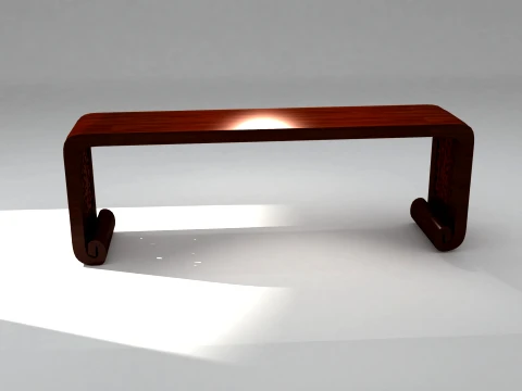 Carved table 3D Model