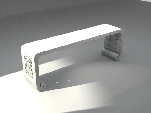 Carved table 3D Model