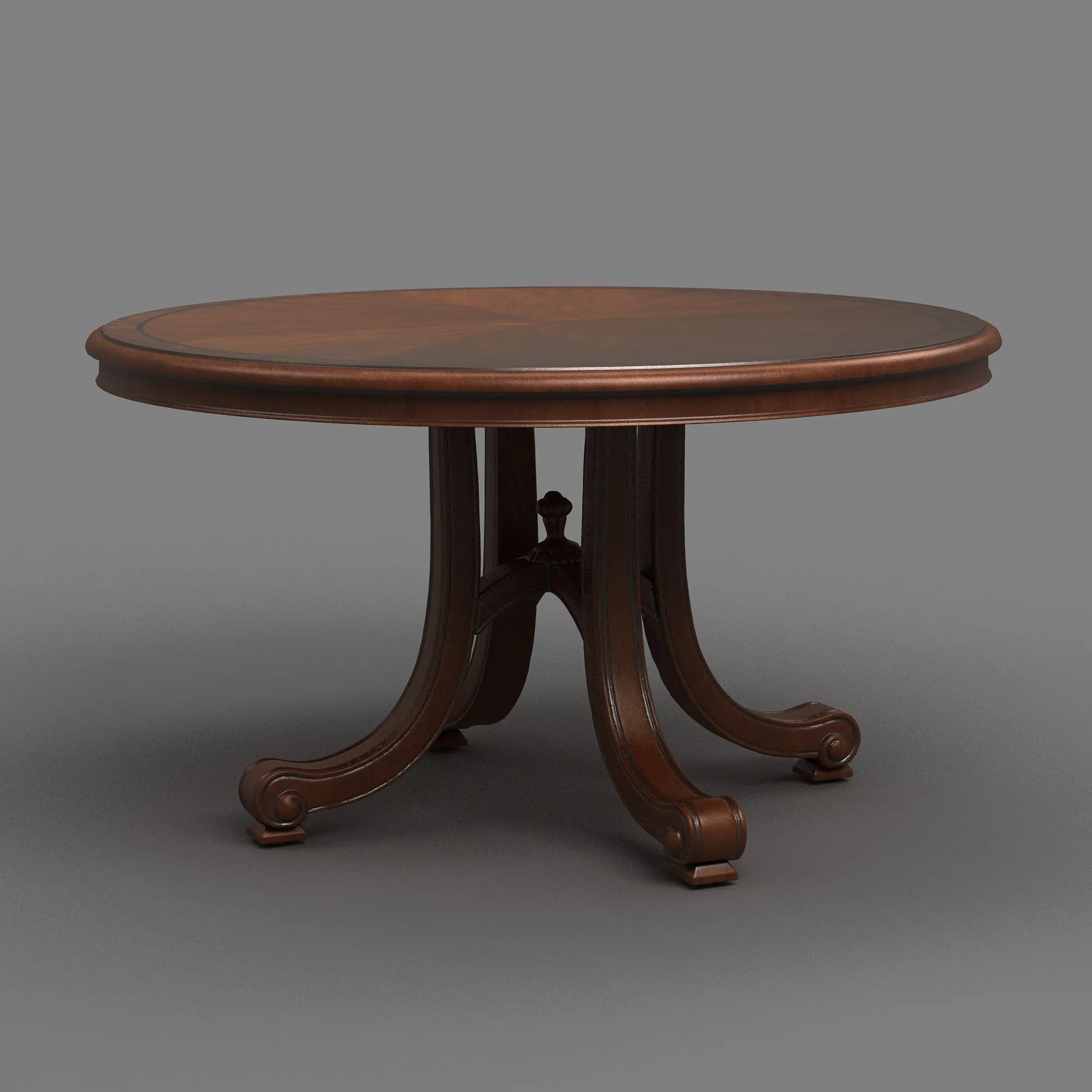 Dining table 3D Model .c4d .max .obj .3ds .fbx .stl .blend 