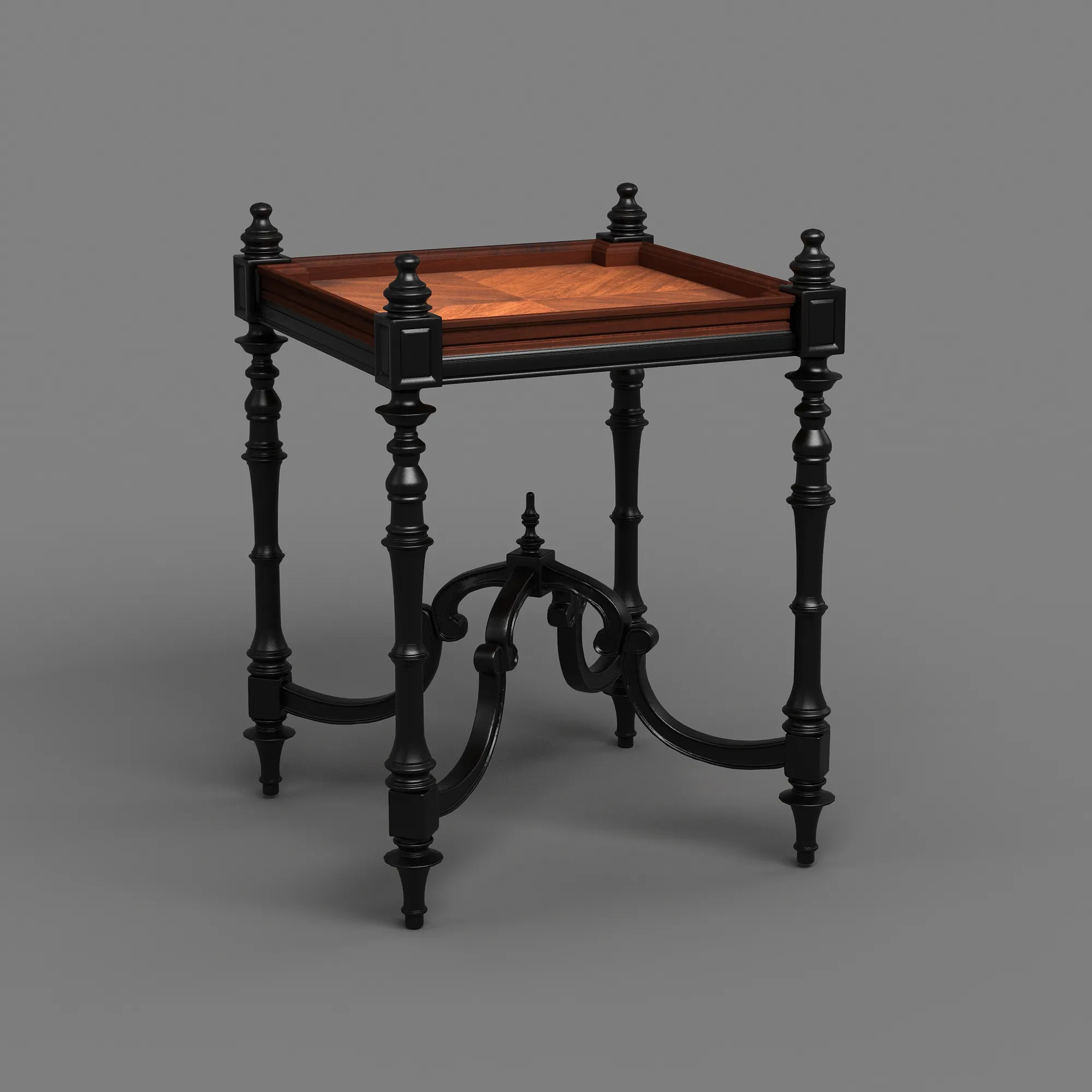 Square table 3D Model .c4d .max .obj .3ds .fbx .stl .blend 