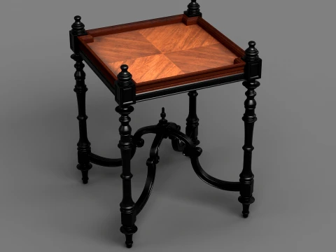 Square table 3D Model