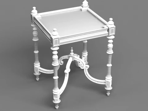 Square table 3D Model