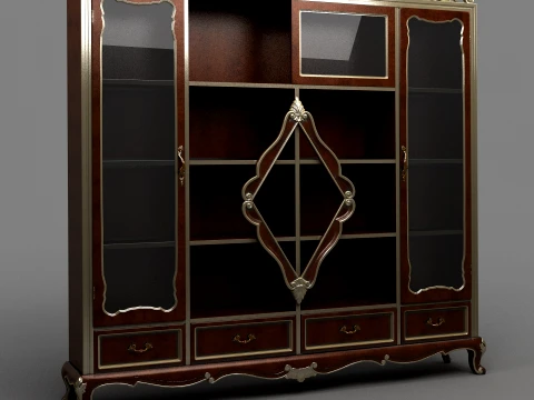 Bookshelf 3D Model