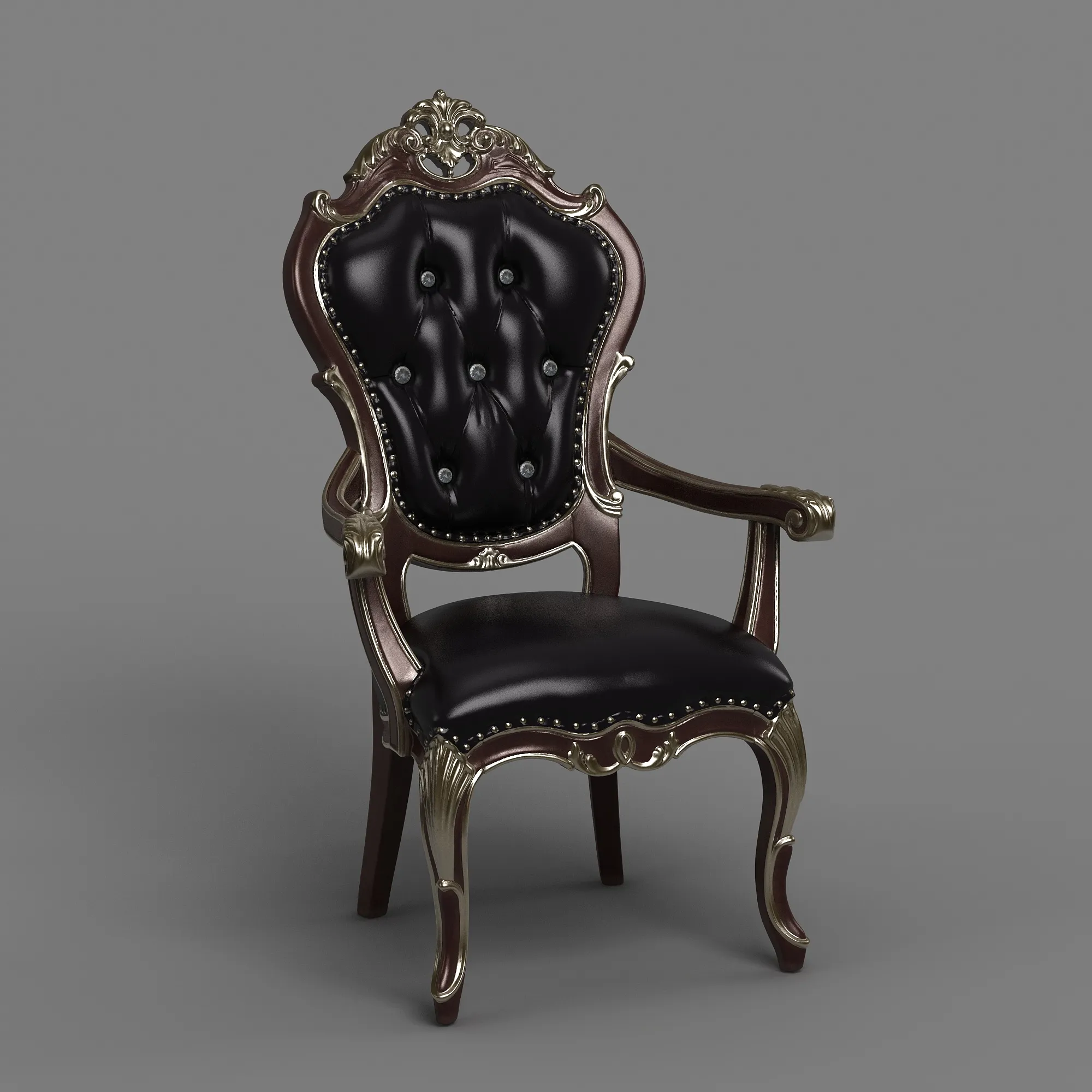 Dining Chair 3D Model .c4d .max .obj .3ds .fbx .stl .blend 