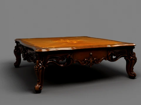 Square table 3Dモデル
